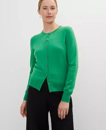 Ann Taylor Sweaters|All Sweaters|Ann Cardigan Natural Green