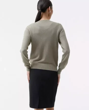 Ann Taylor Sweaters|All Sweaters|Ann Cardigan Dried Moss