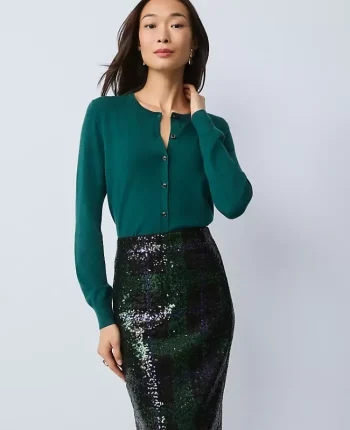 Ann Taylor Sweaters|All Sweaters|Ann Cardigan Rainforest