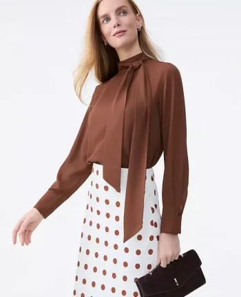 Ann Taylor Tops And Blouses|Bow Blouse French Press