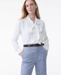 Ann Taylor Tops And Blouses|Bow Blouse Winter White