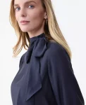 Ann Taylor Tops And Blouses|Bow Blouse Night Sky