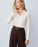 Ann Taylor Tops And Blouses|Button Down Shirt Winter White
