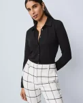 Ann Taylor Tops And Blouses|Button Down Shirt Black
