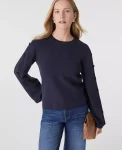 Ann Taylor Sweaters|All Sweaters|Button Ribbed  Sweater Night Sky