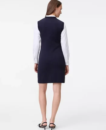 Ann Taylor Dresses|Sweaters|Button Sweater Dress Night Sky