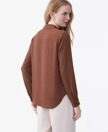 Ann Taylor Tops And Blouses|Camp Shirt French Press