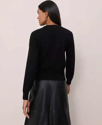 Ann Taylor Cashmere|Sweaters|Cashmere Crew Neck Sweater Black