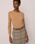 Ann Taylor Cashmere|Sweaters|Cashmere Crew Neck Sweater Perfect Camel