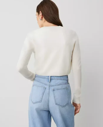 Ann Taylor Sweaters|All Sweaters|Cashmere Open Cardigan Pale Ivory