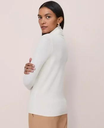 Ann Taylor Cashmere|Sweaters|Cashmere Shawl Collar Sweater Pale Ivory