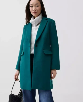 Ann Taylor Jackets And Blazers|Chesterfield Coat Night Garden