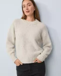 Ann Taylor Cashmere|Sweaters|Chunky Cashmere Sweater Light Grey