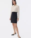 Ann Taylor Suits|Suits|Colorblock Crew Neck Shift Dress Ivory Whisper