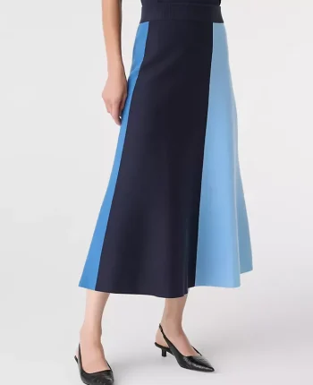 Ann Taylor Skirts|Colorblock Sweater Skirt Blue Multi