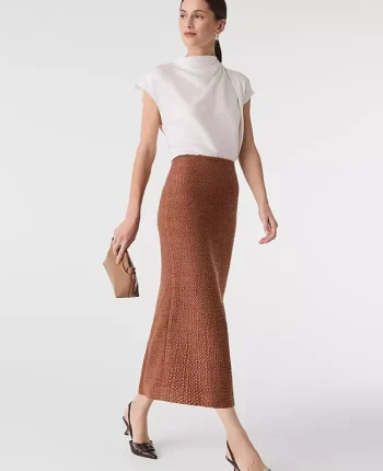 Ann Taylor Tops And Blouses|Cowl Neck Popover Winter White