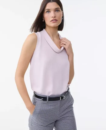 Ann Taylor Tops And Blouses|Cowl Neck Top Pink Dust