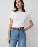 Ann Taylor Tops And Blouses|Crew Neck Tee White