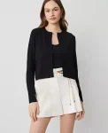 Ann Taylor Sweaters|All Sweaters|Cropped Open Cardigan Black