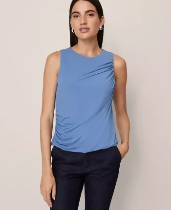 Ann Taylor Tops And Blouses|Draped Sleeveless Top Cool Cascades