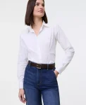 Ann Taylor Tops And Blouses|Fitted Button Down Shirt White