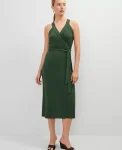 Ann Taylor Dresses|Halter Wrap Midi Dress Cypress Tree