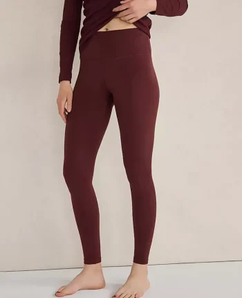 Ann Taylor All Weekend|Haven Well Within Balance 2.0 Smoothing Leggings Dark Currant