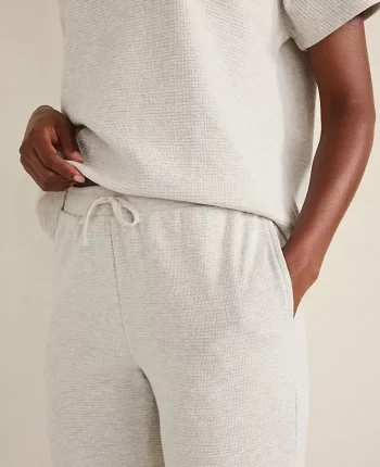 Ann Taylor All Weekend|Haven Well Within Cotton Blend Ottoman Rib Pants Full Moon Grey