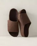Ann Taylor All Weekend|Haven Well Within Felted Wool Slides Marl Brown Heather