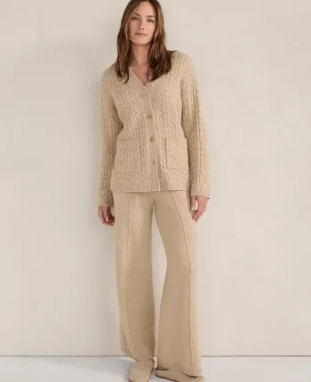 Ann Taylor All Weekend|Haven Well Within Organic Cotton Blend Pintuck Wide Leg Pants Holiday Cranberry