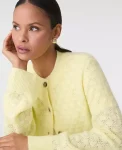 Ann Taylor Sweaters|All Sweaters|Honeycomb Stitch Cardigan Tender Yellow