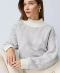 Ann Taylor Sweaters|All Sweaters|Metallic Waffle Knit Sweater Winter White