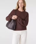 Ann Taylor Sweaters|All Sweaters|Mixed Cable Sweater Rich Walnut