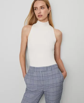 Ann Taylor Tops And Blouses|Mock Neck Top Winter White