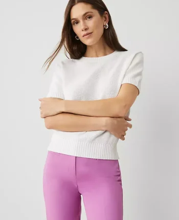 Ann Taylor Sweaters|All Sweaters|Modern Sweater Tee White