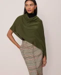 Ann Taylor Ponchos And Kimonos|Ponchos & Kimonos|Oversized Wrap Scarf Muted Moss