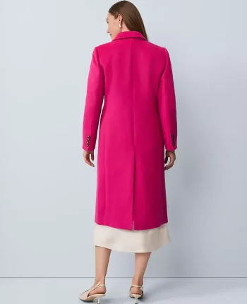 Ann Taylor Petite Jackets And Blazers|Petite Chesterfield Coat Electric Pink