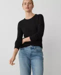 Ann Taylor Sweaters|All Sweaters|Petite Essential Crew Neck Sweater Black
