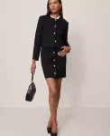 Ann Taylor Skirts|Suits|Petite Pocket Skirt In Ponte Black
