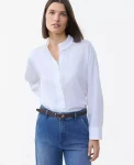 Ann Taylor New Petite Styles|Petite Ruffle Button Down Shirt White