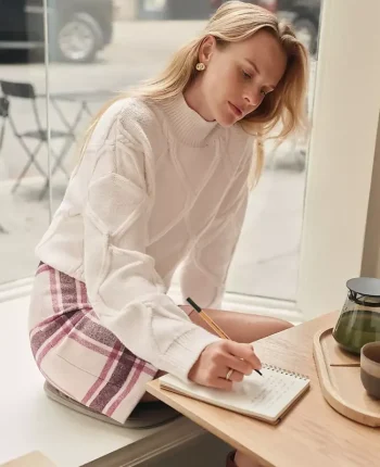 Ann Taylor Sweaters|All Sweaters|Petite Weekend Collection Cable Sweater Winter White