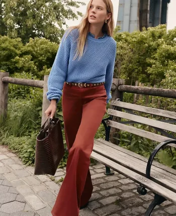 Ann Taylor Pants|Petite Pants|Petite Weekend Collection Go-Everywhere Flare Pant Smoked Paprika
