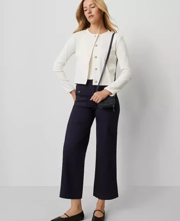Ann Taylor Pants|Petite Pants|Petite Weekend Collection Sateen Patch Pocket Pant Night Sky