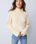 Ann Taylor Sweaters|All Sweaters|Petite Weekend Collection Textured Turtleneck Sweater Feather