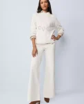 Ann Taylor Pants|Petite Pants|Petite Weekend Collection Wide Leg Corduroy Pant Winter White