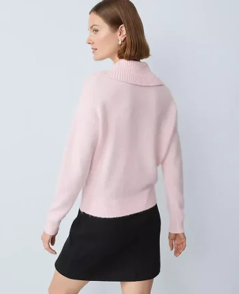 Ann Taylor Sweaters|All Sweaters|Polo Sweater Faint Lilac
