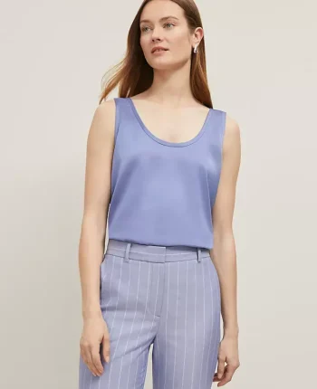 Ann Taylor Tops And Blouses|Scoop Neck Tank Top Velvet Morning