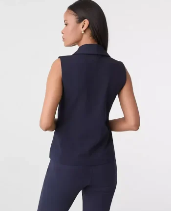 Ann Taylor Tops And Blouses|Shawl Collar Top Night Sky