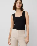 Ann Taylor Tops And Blouses|Square Neck Tank Top Black
