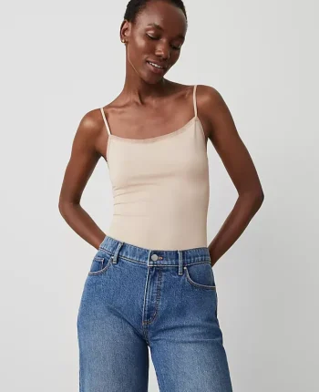 Ann Taylor Tops And Blouses|Stretch Cami Washed Tan